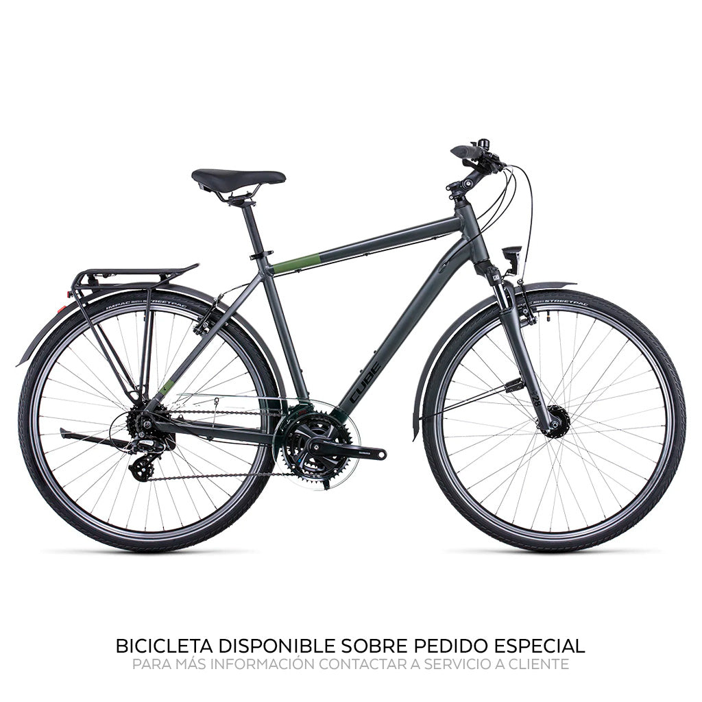 Bicicleta de ciudad CUBE Touring Grey'n'Green 2022 / Pedido especial